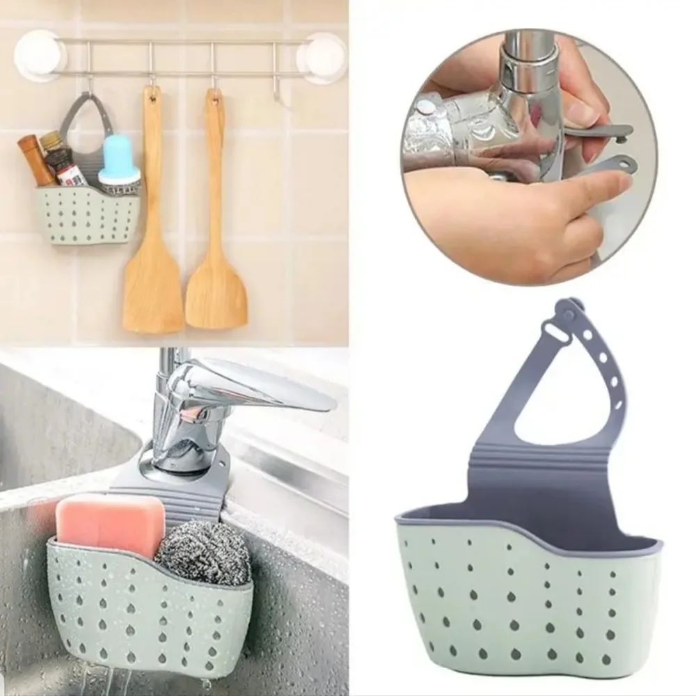 . New Green Sink Sponge Hanging Caddy